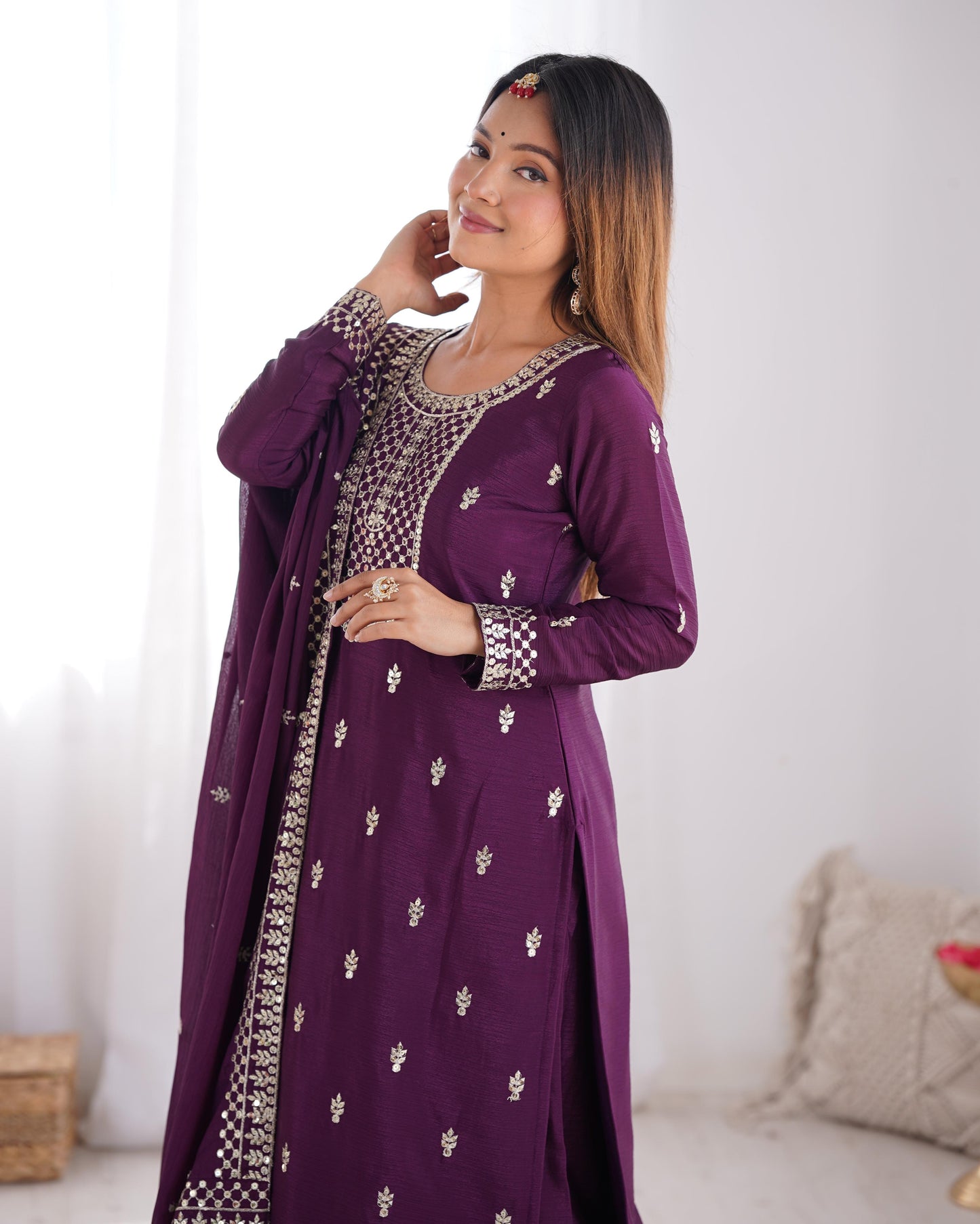 FESTIVE BLUE BANDHANI