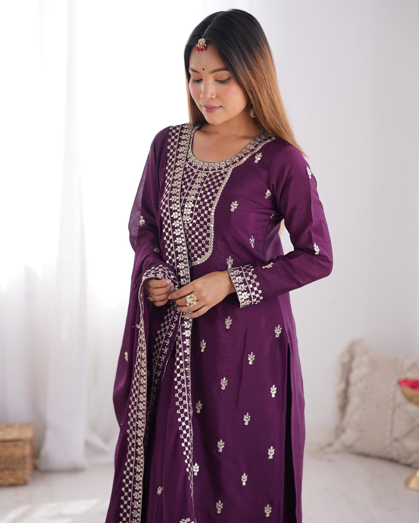 FESTIVE BLUE BANDHANI