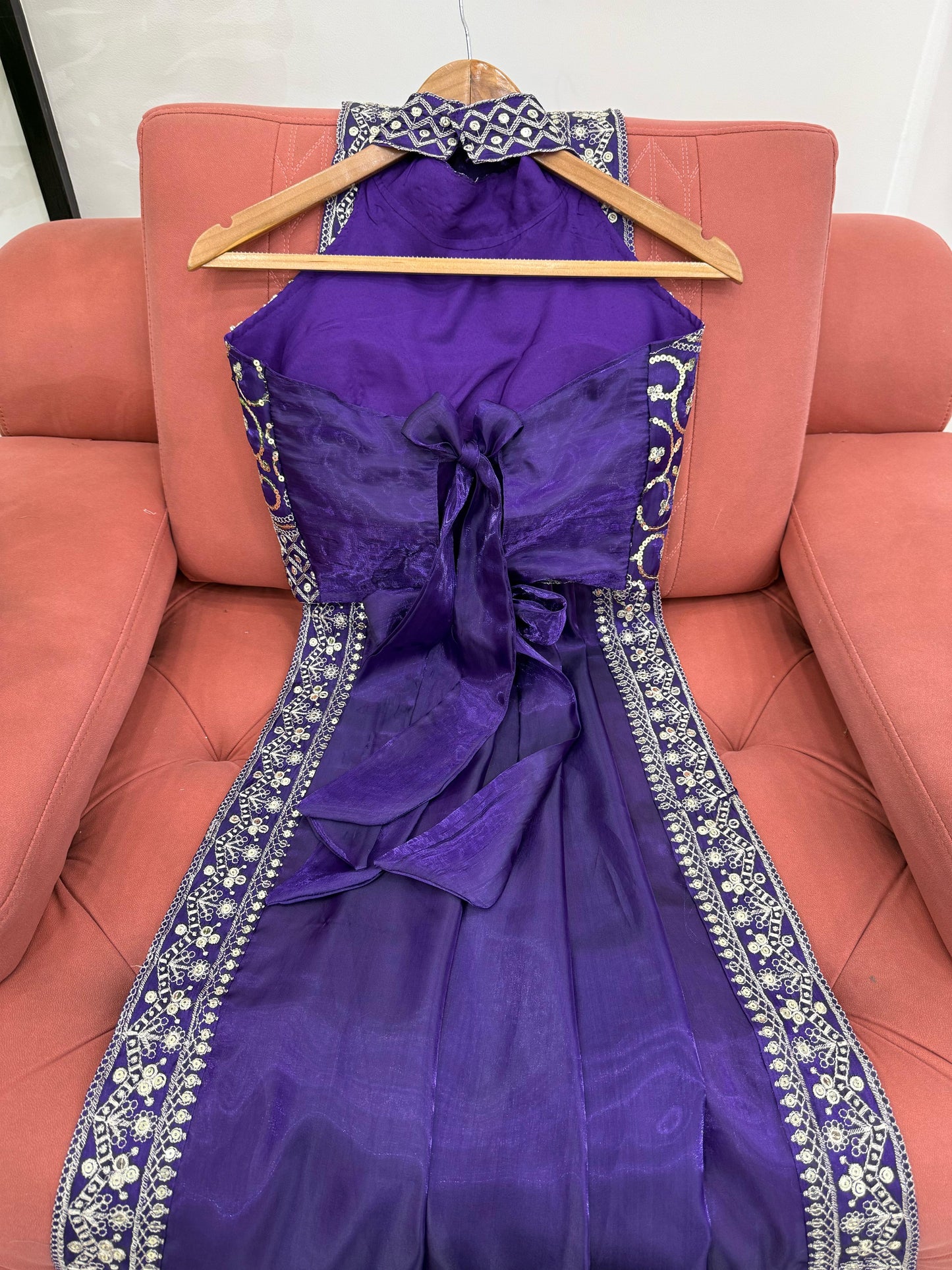Glamour Gleam Jimmy Chu Saree with Thread & Sequins Work