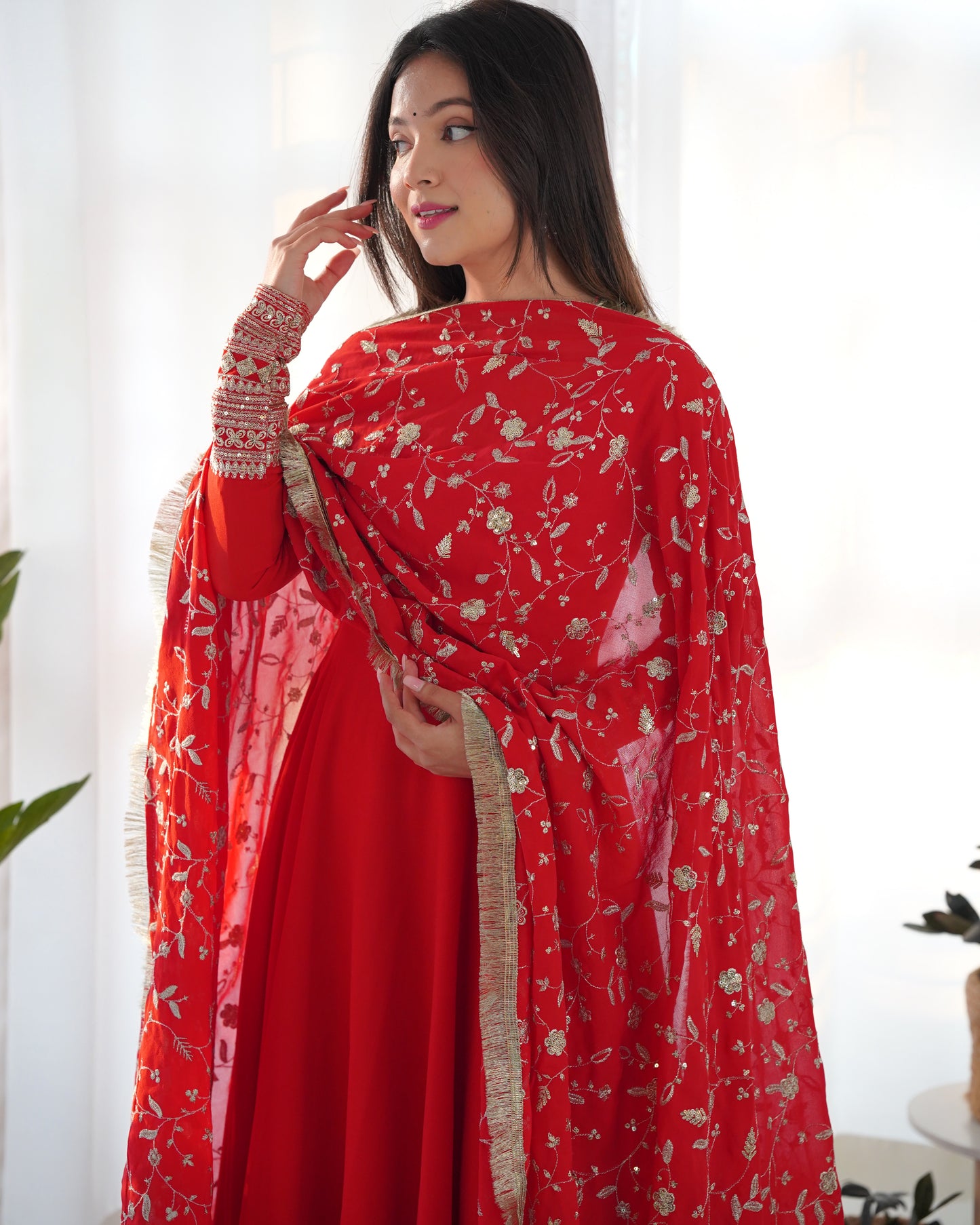 Karvachauth Special 3pc Anarkali