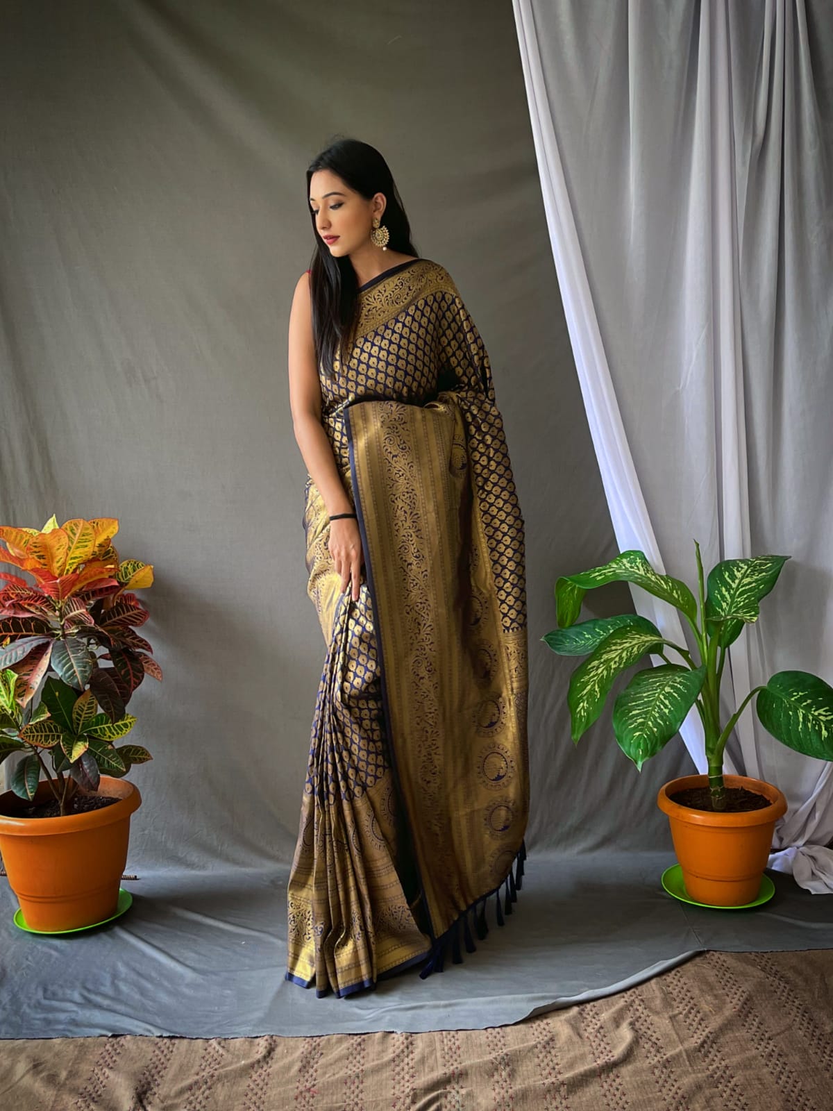 HANDLOOM PURPLE COLOR PURE KANJEEVARAM SILK SAREE