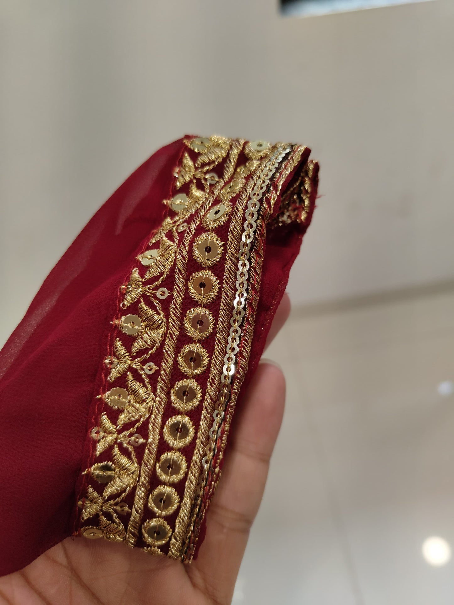MAROON COLOR DESIGNER SPARKLING FULLY STITCHED ANARKALI GOWN WITH DUPATTA