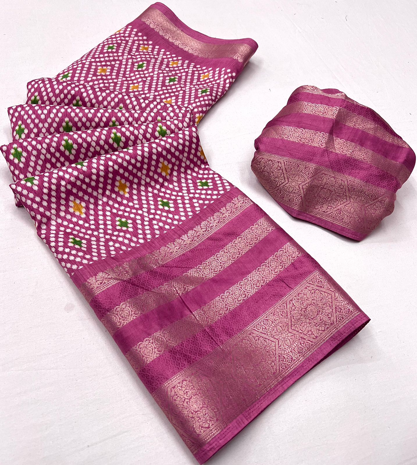 BLACK COLOR MULTIPLE JACQUARD WEAVING BORDER SOFT DOLA SILK SAREES