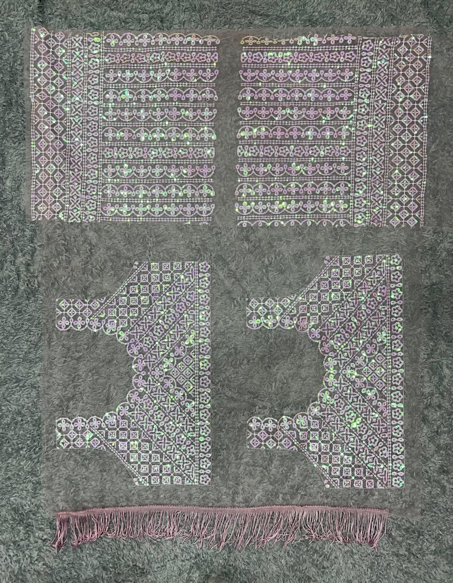 BABY PINK COLOR SOFT NET SEQUINS EMBROIDERY WORK SAREE