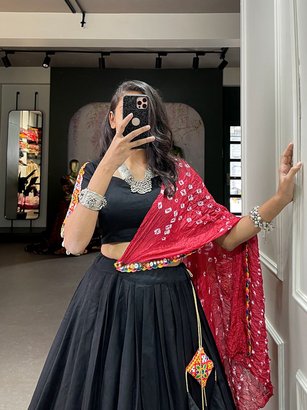BLACK GOTA RADIANCE LEHENGA