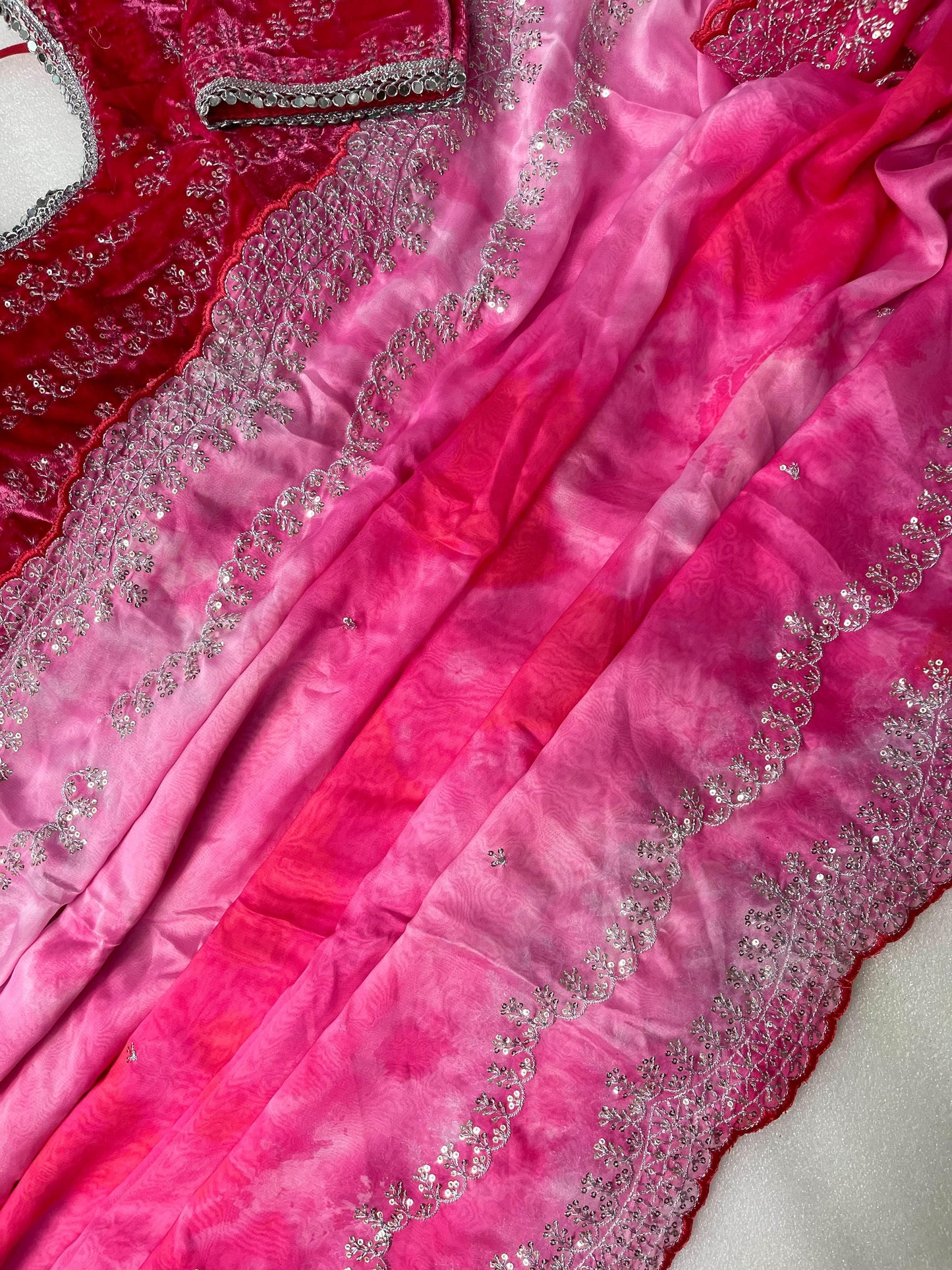 Pure Soft Rangoli Silk With Prism prints Saree