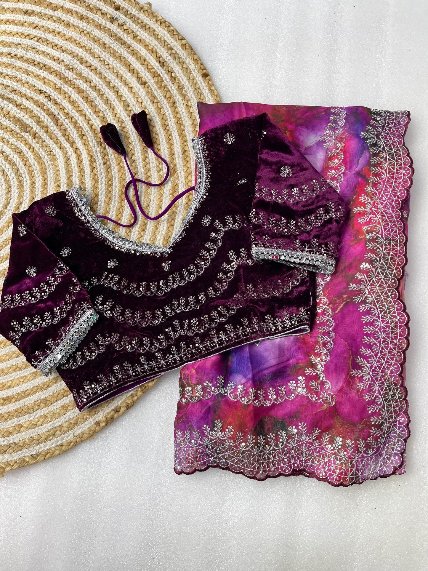 Pure Soft Rangoli Silk With Prism prints Saree