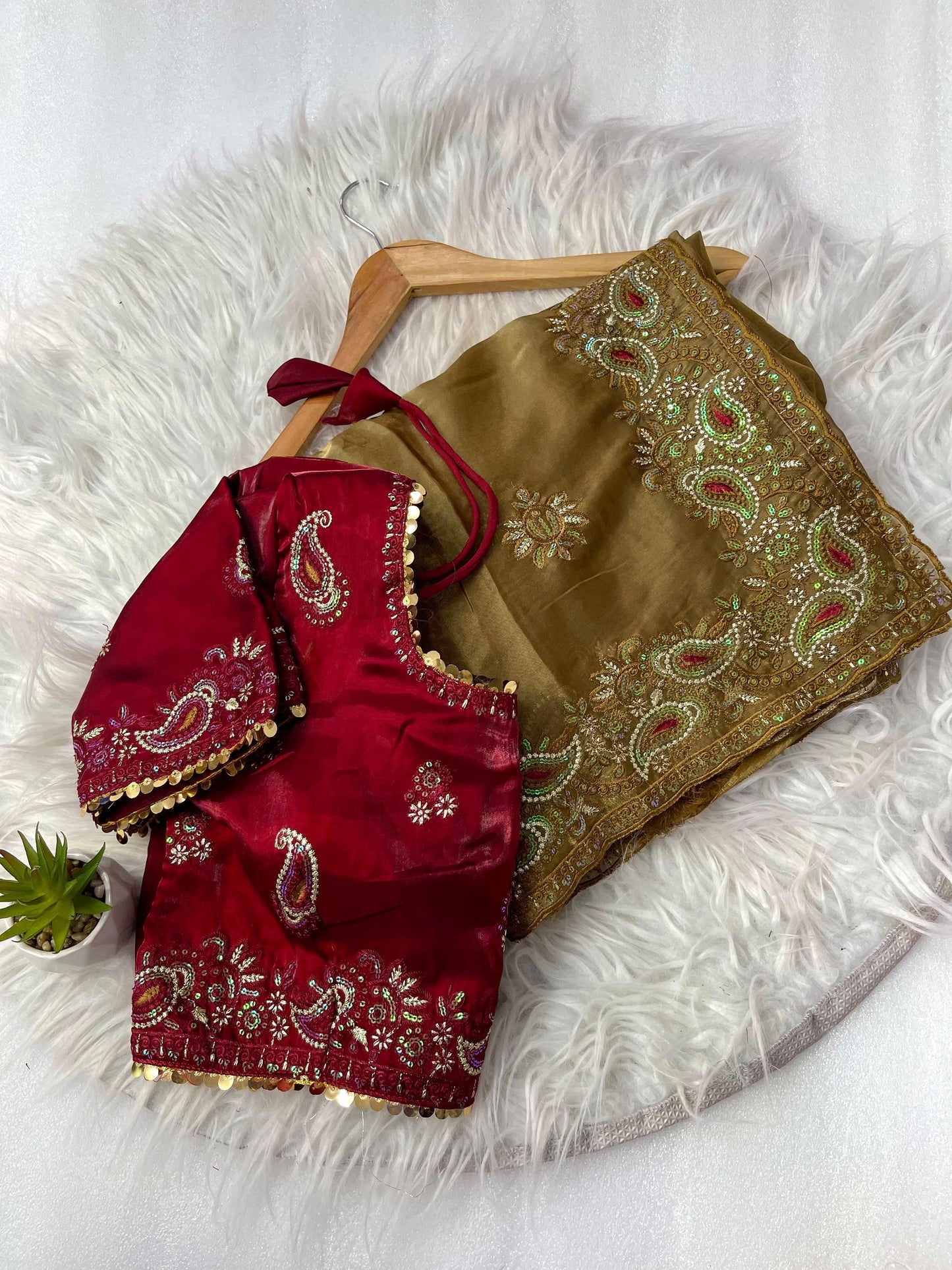 Pure Soft Zimmy Choo Silk With Sequins Embroidery Saree