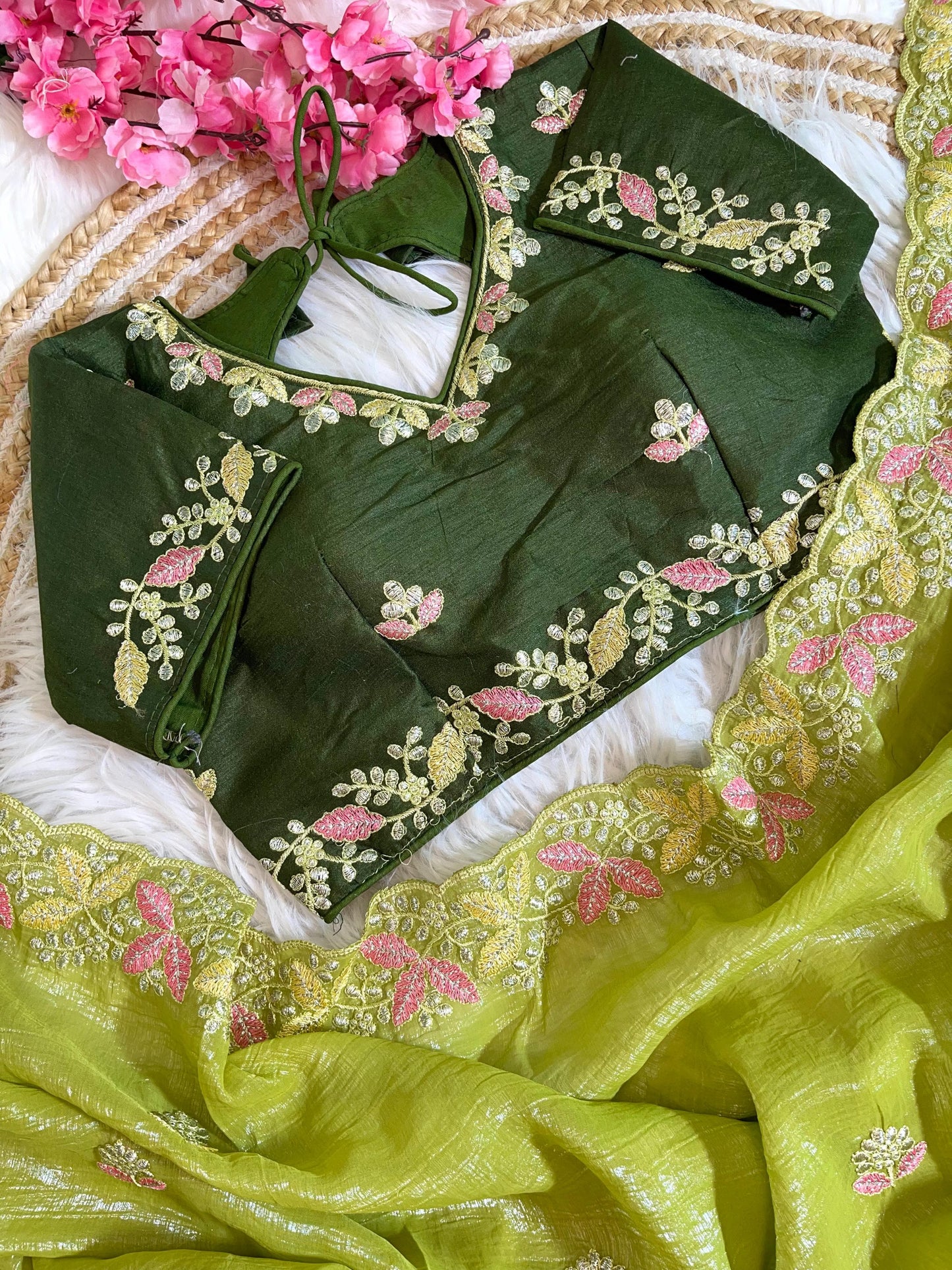 Beautiful Soft Crunchy Silk with Shining Saree