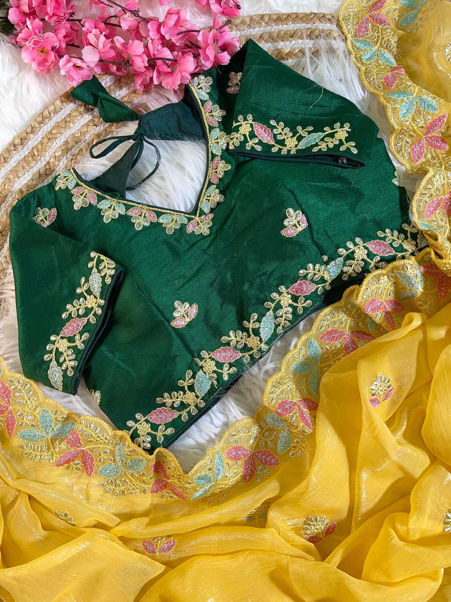 Beautiful Soft Crunchy Silk with Shining Saree