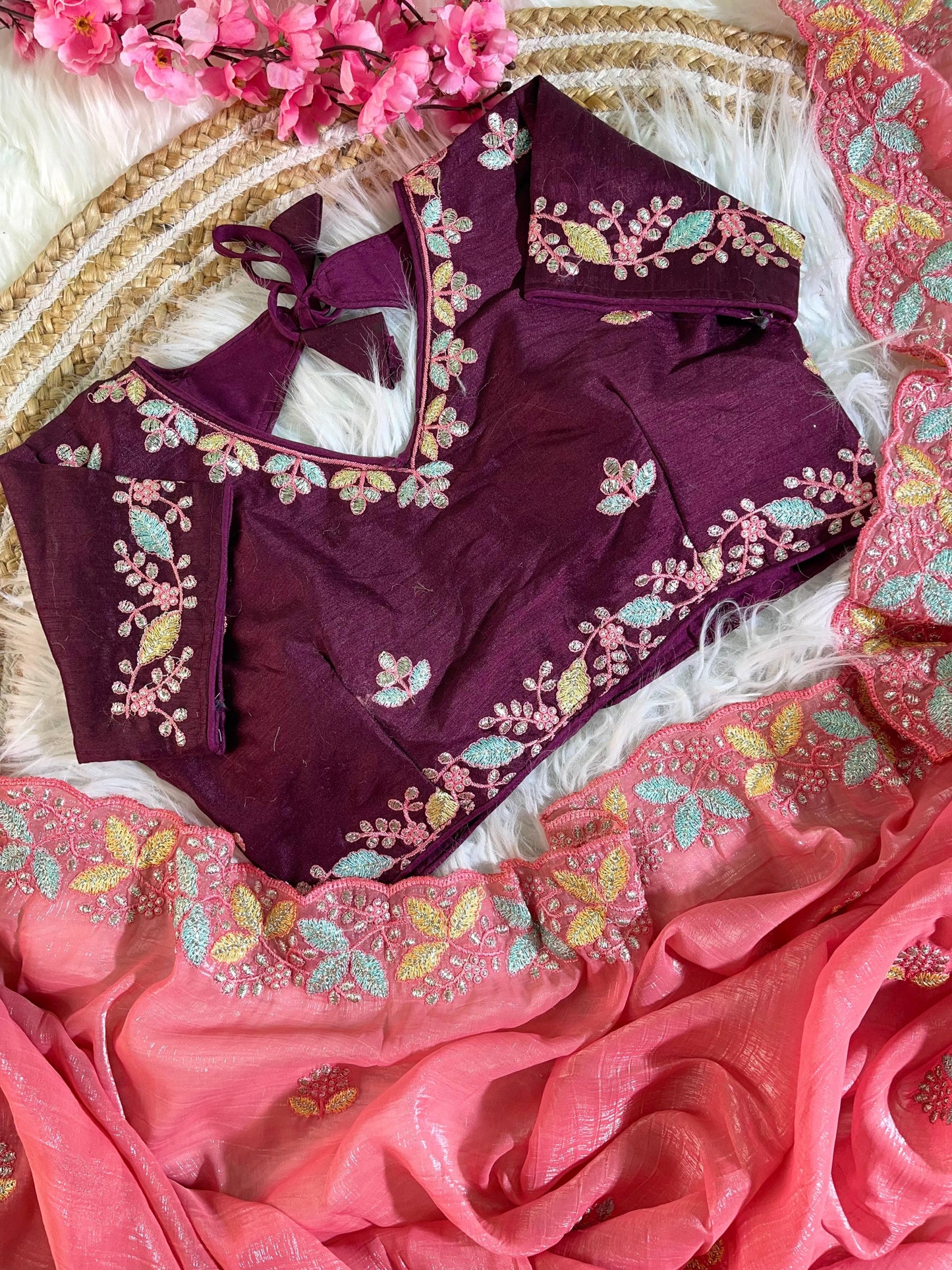 Beautiful Soft Crunchy Silk with Shining Saree