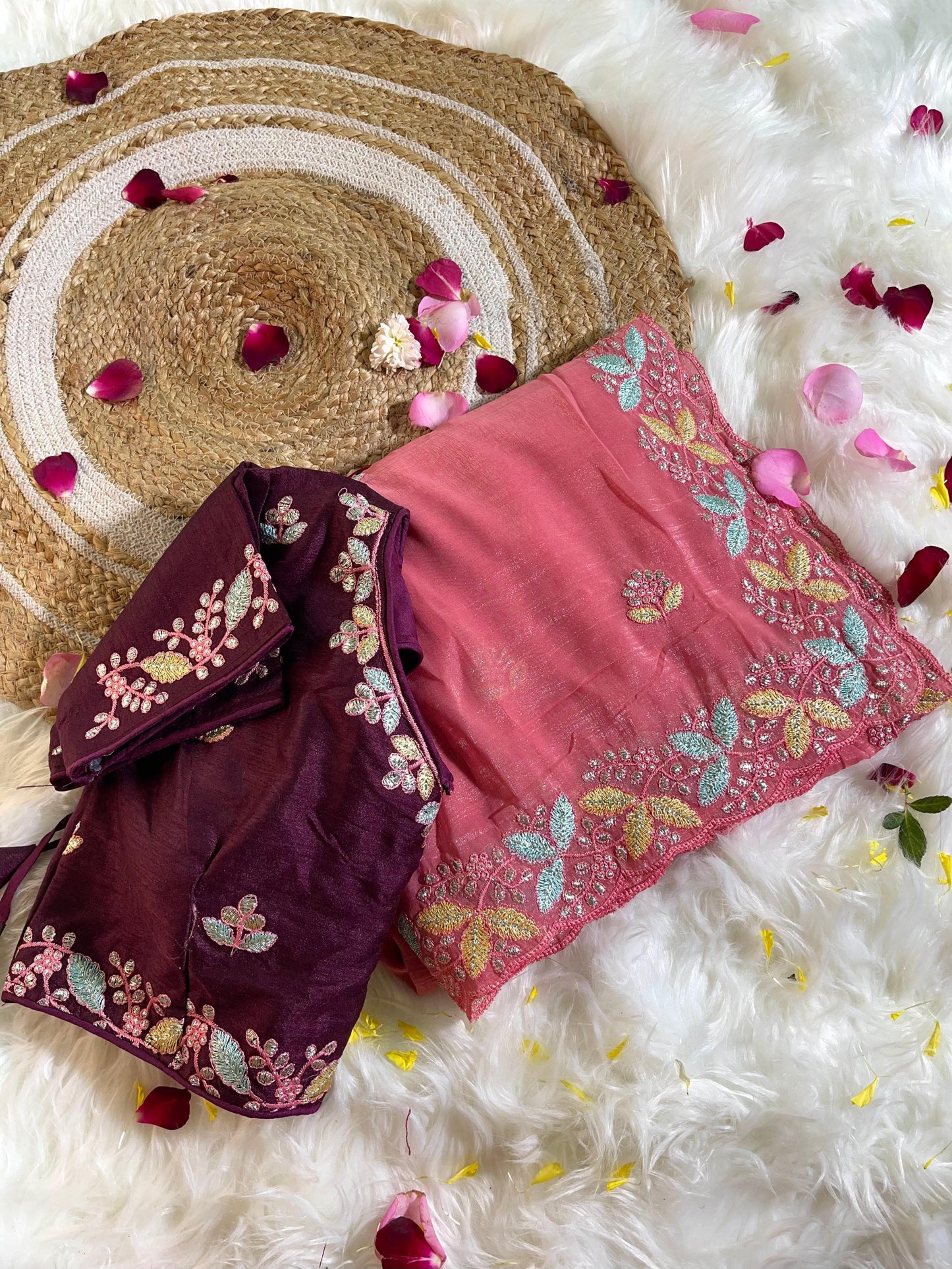Beautiful Soft Crunchy Silk with Shining Saree