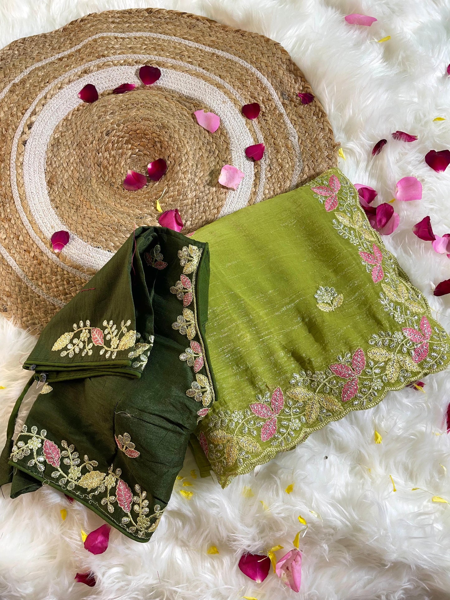 Beautiful Soft Crunchy Silk with Shining Saree