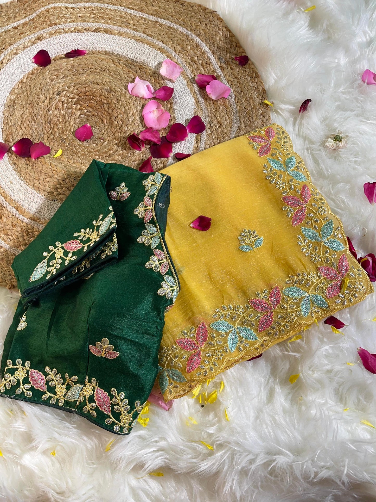 Beautiful Soft Crunchy Silk with Shining Saree
