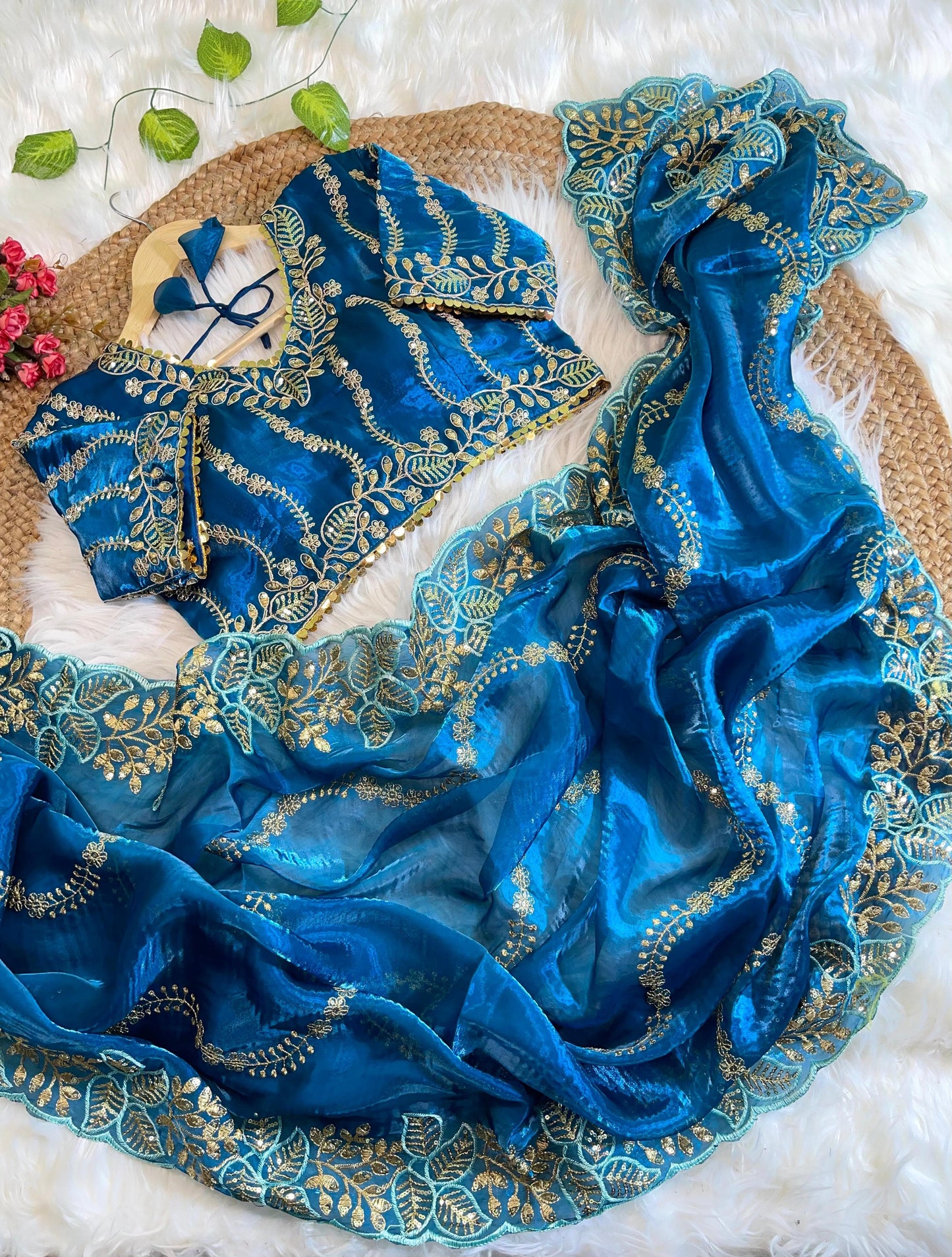 Pure Zimmy Choo Silk With Embroidery Work Saree