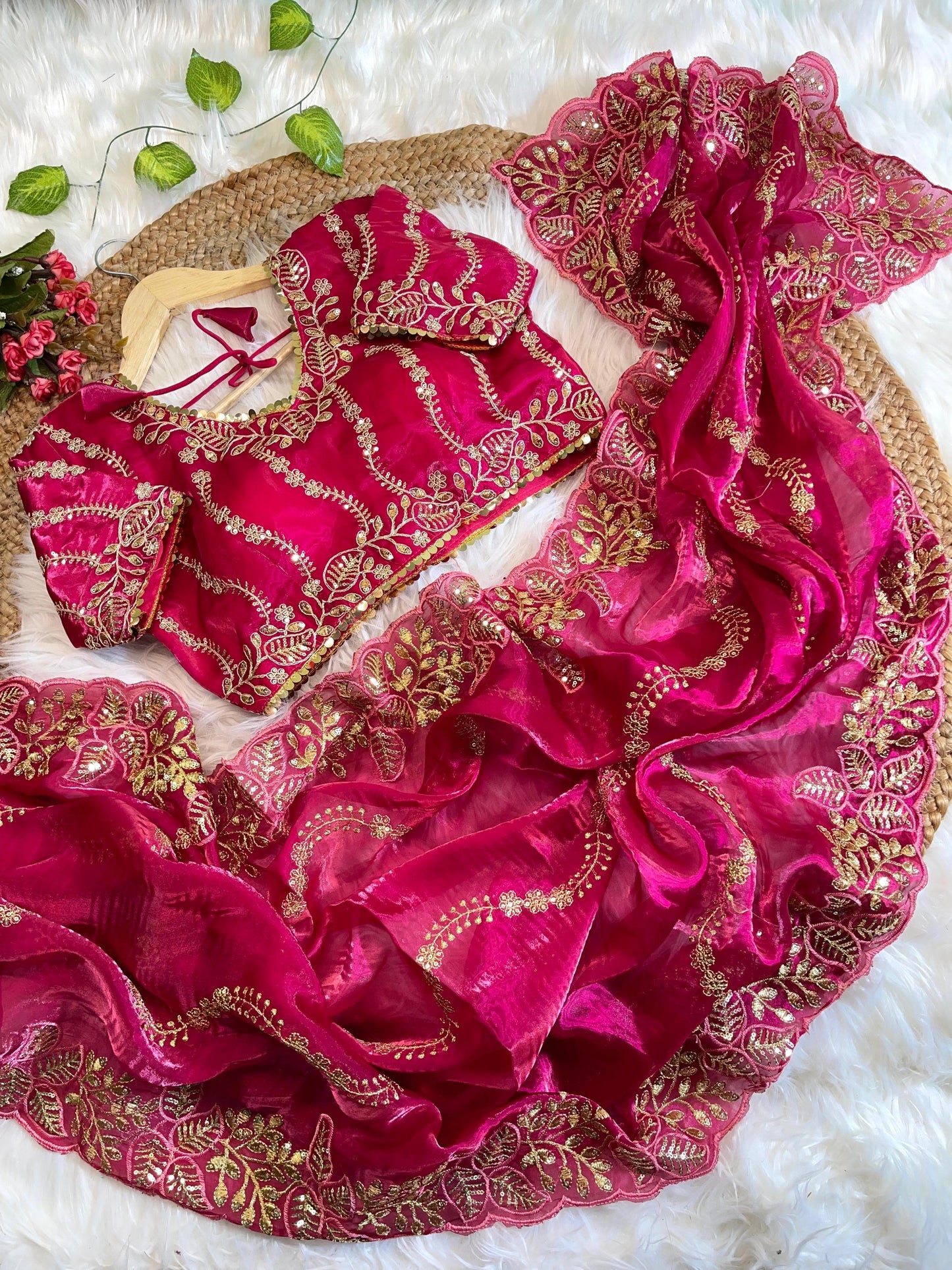 Pure Zimmy Choo Silk With Embroidery Work Saree