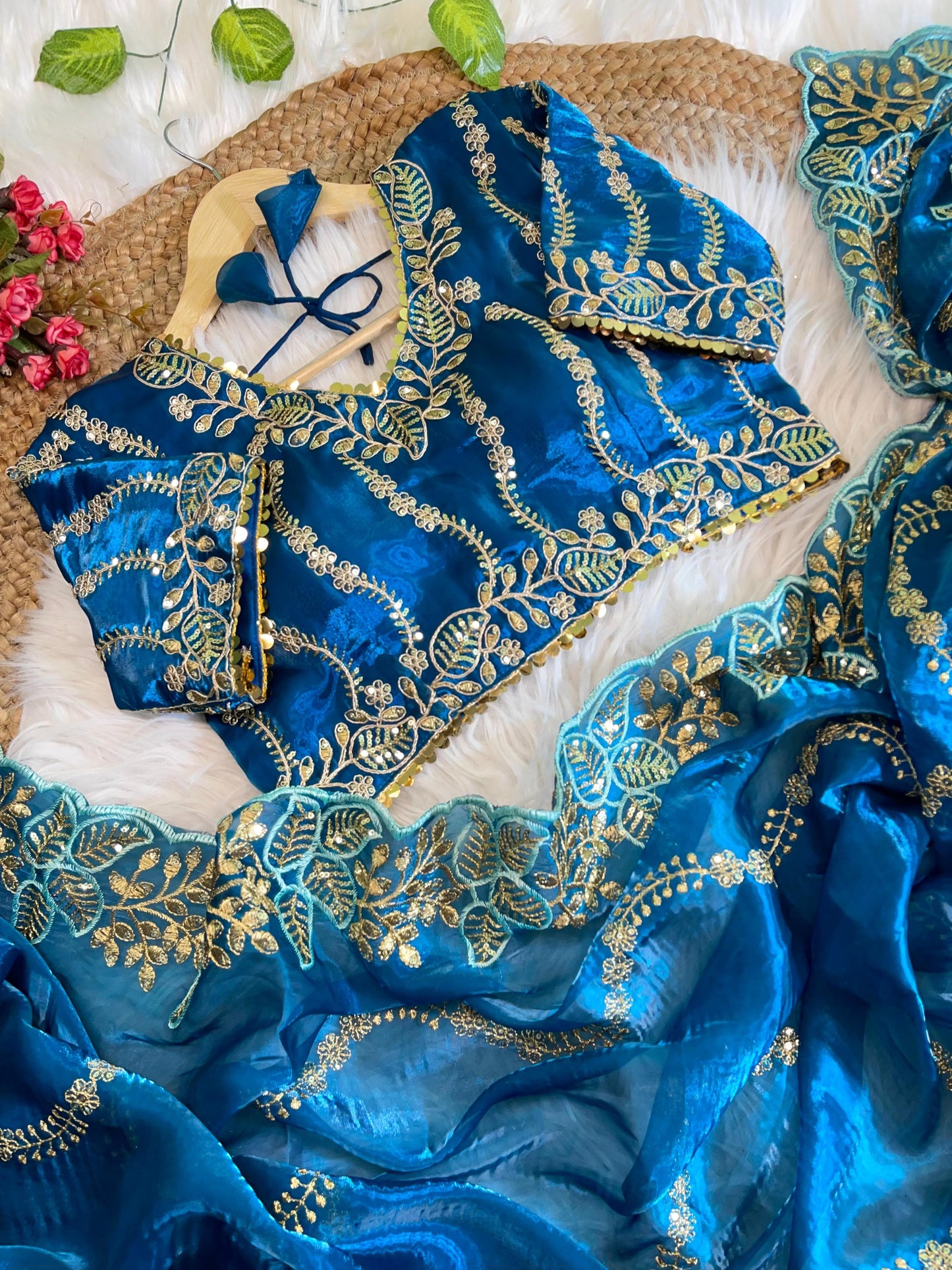 Pure Zimmy Choo Silk With Embroidery Work Saree