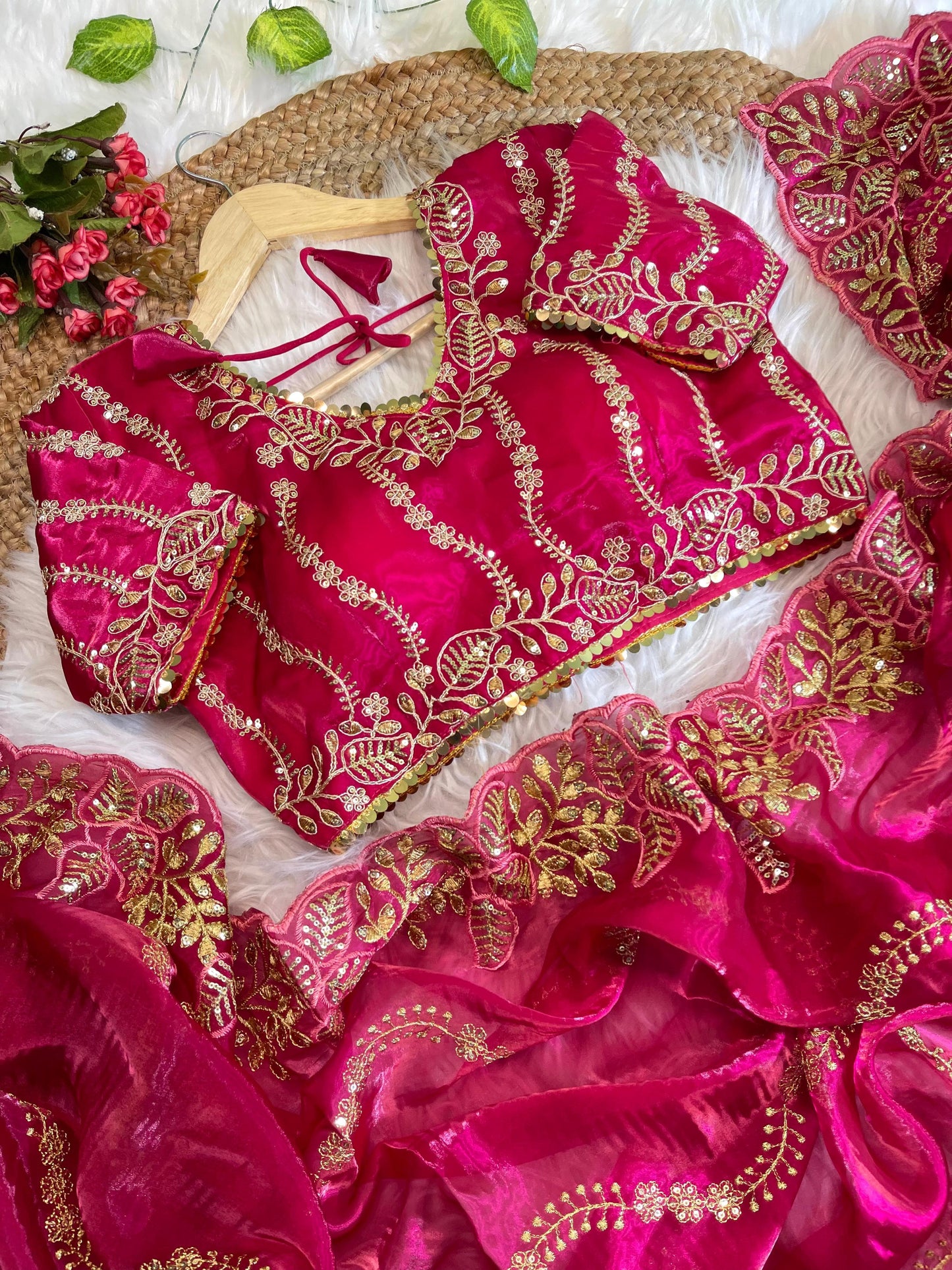 Pure Zimmy Choo Silk With Embroidery Work Saree