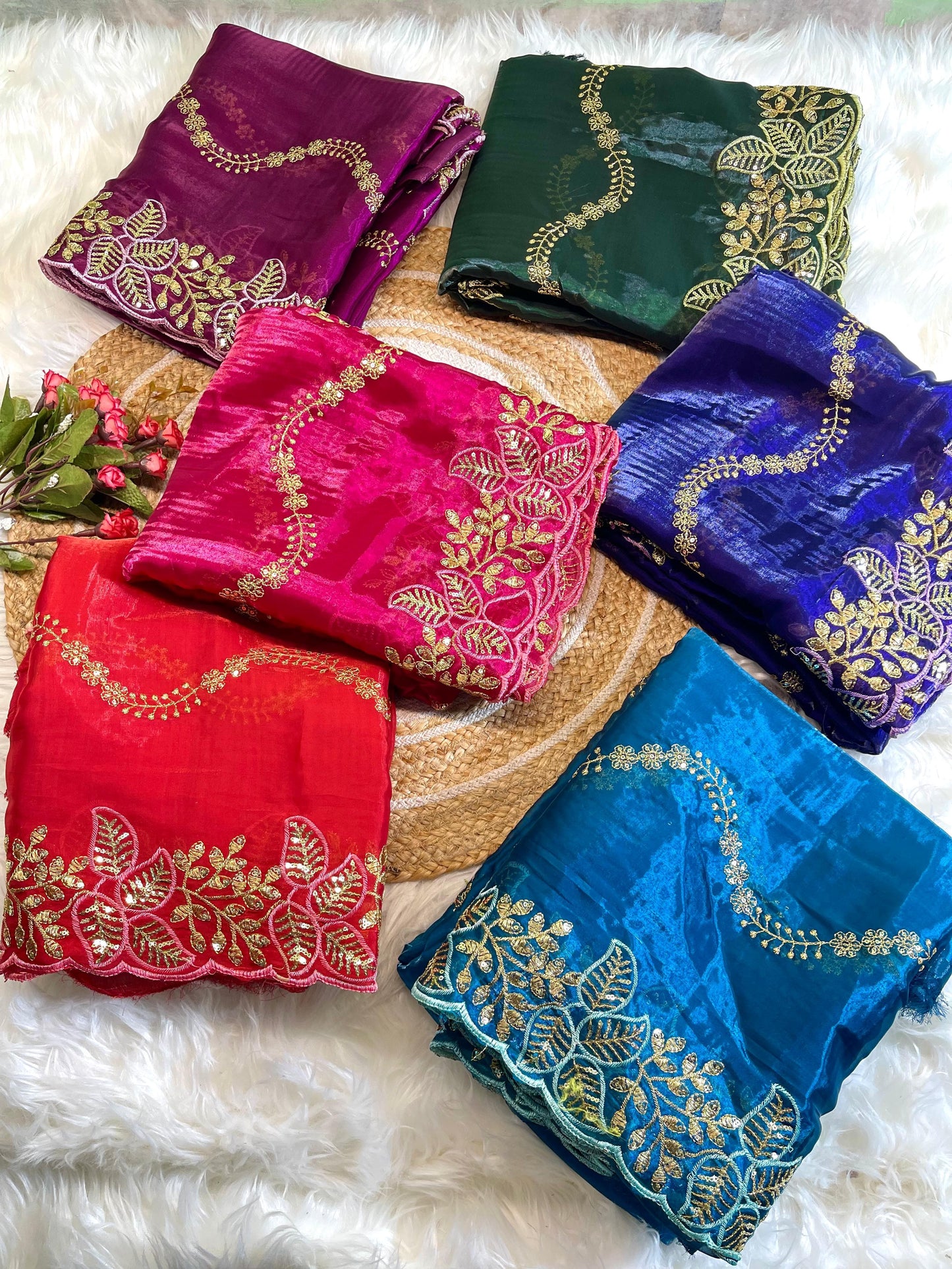 Pure Zimmy Choo Silk With Embroidery Work Saree