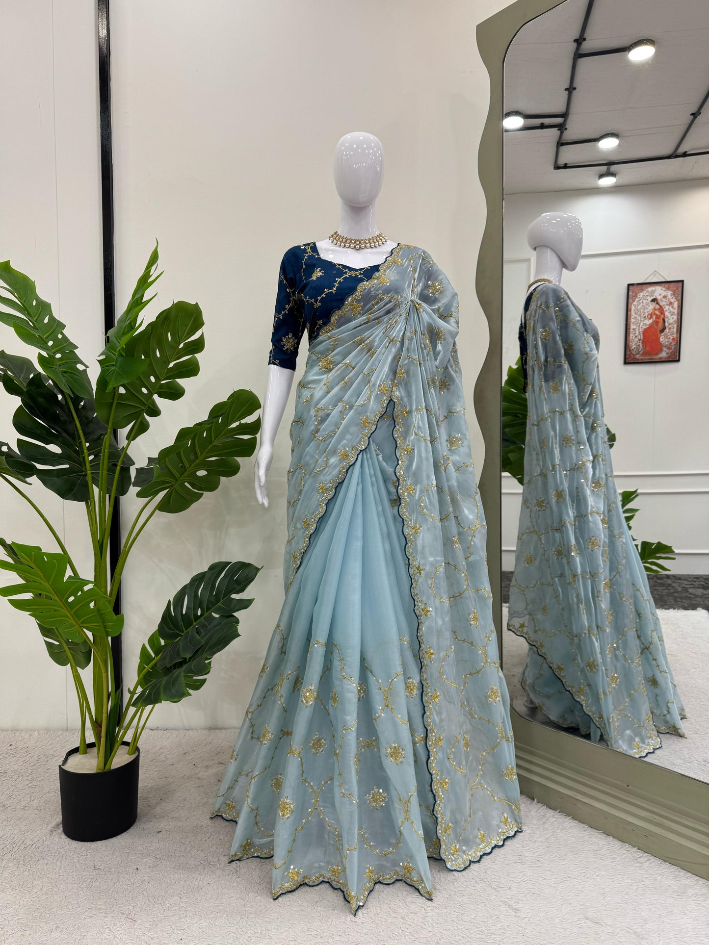 Sky Heavy Zimmy Chu Saree