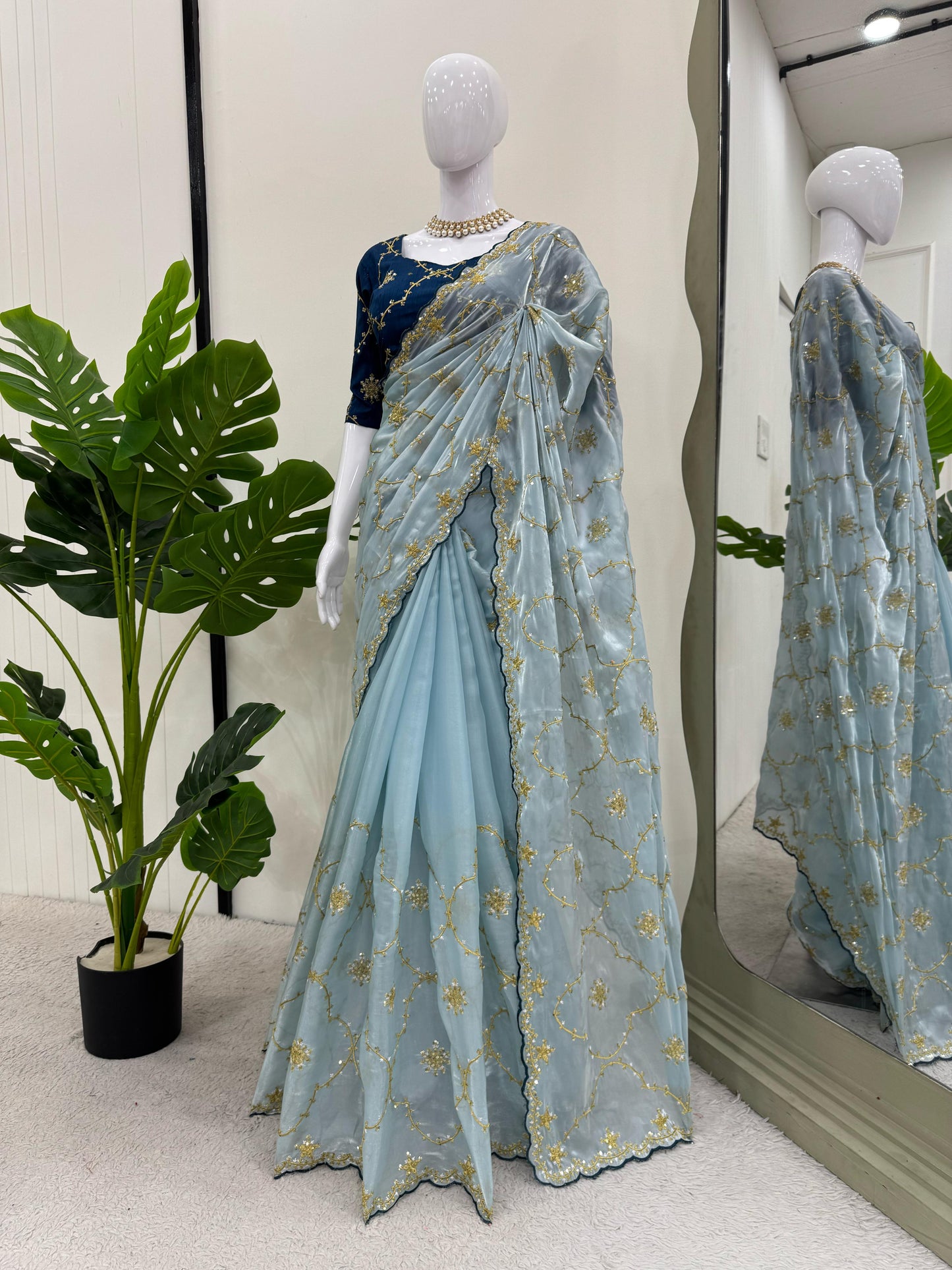 Sky Heavy Zimmy Chu Saree
