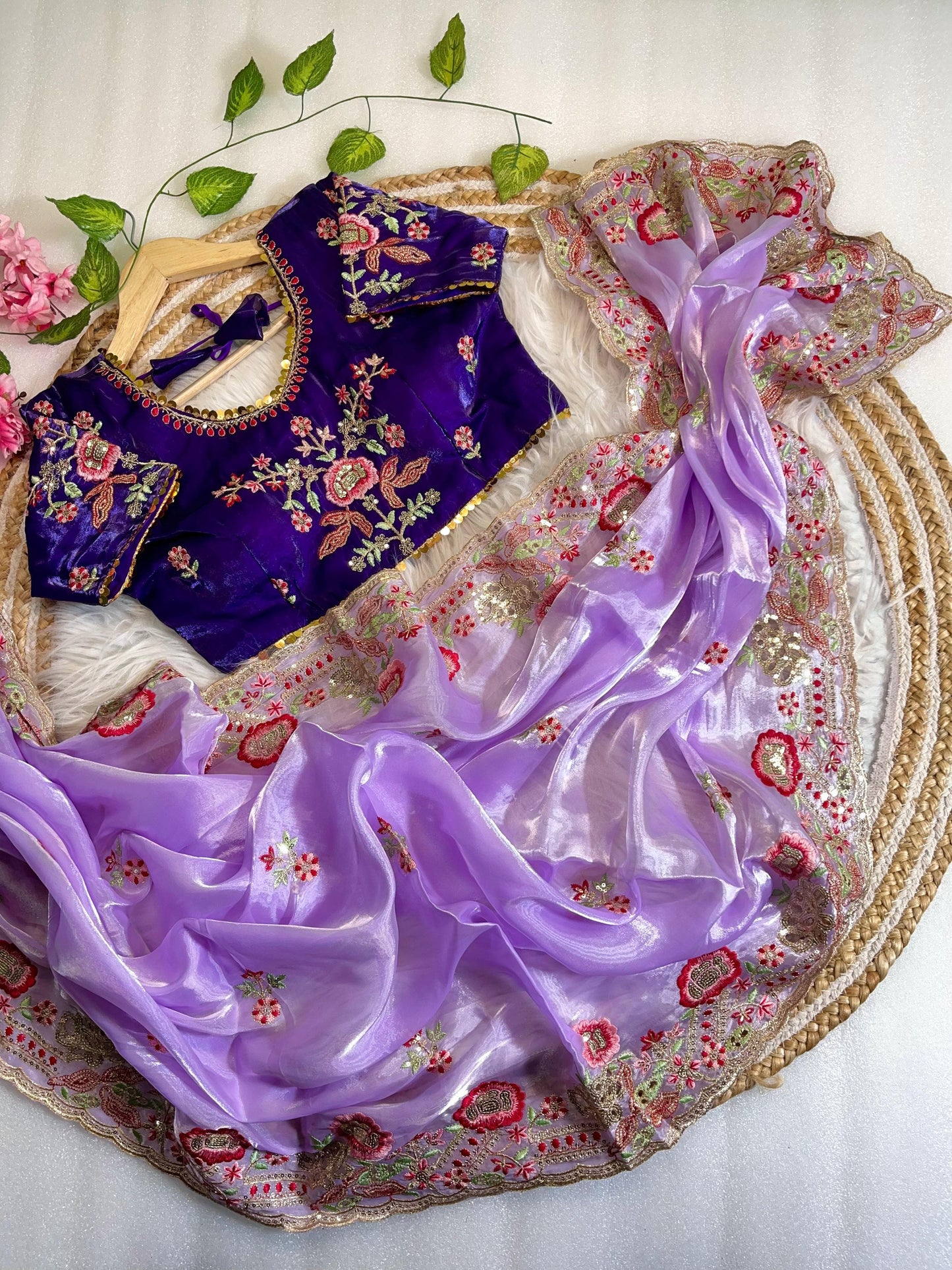 Pure Soft Zimmy Choo Silk With Cutwork Saree