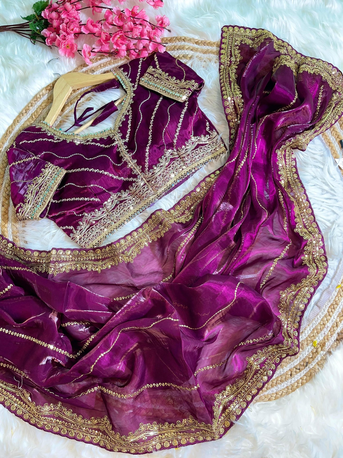 Soft Zimmy Choo Silk With Heavy Border Saree