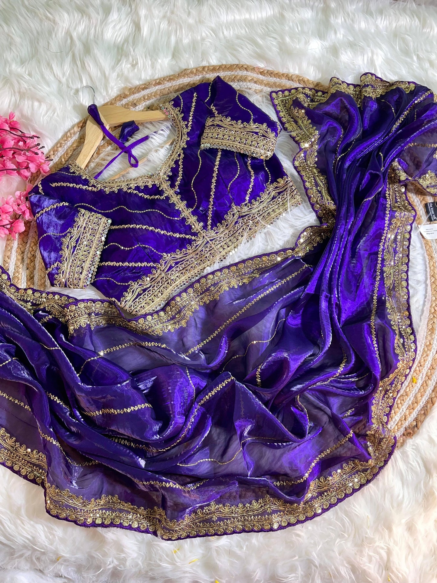 Soft Zimmy Choo Silk With Heavy Border Saree