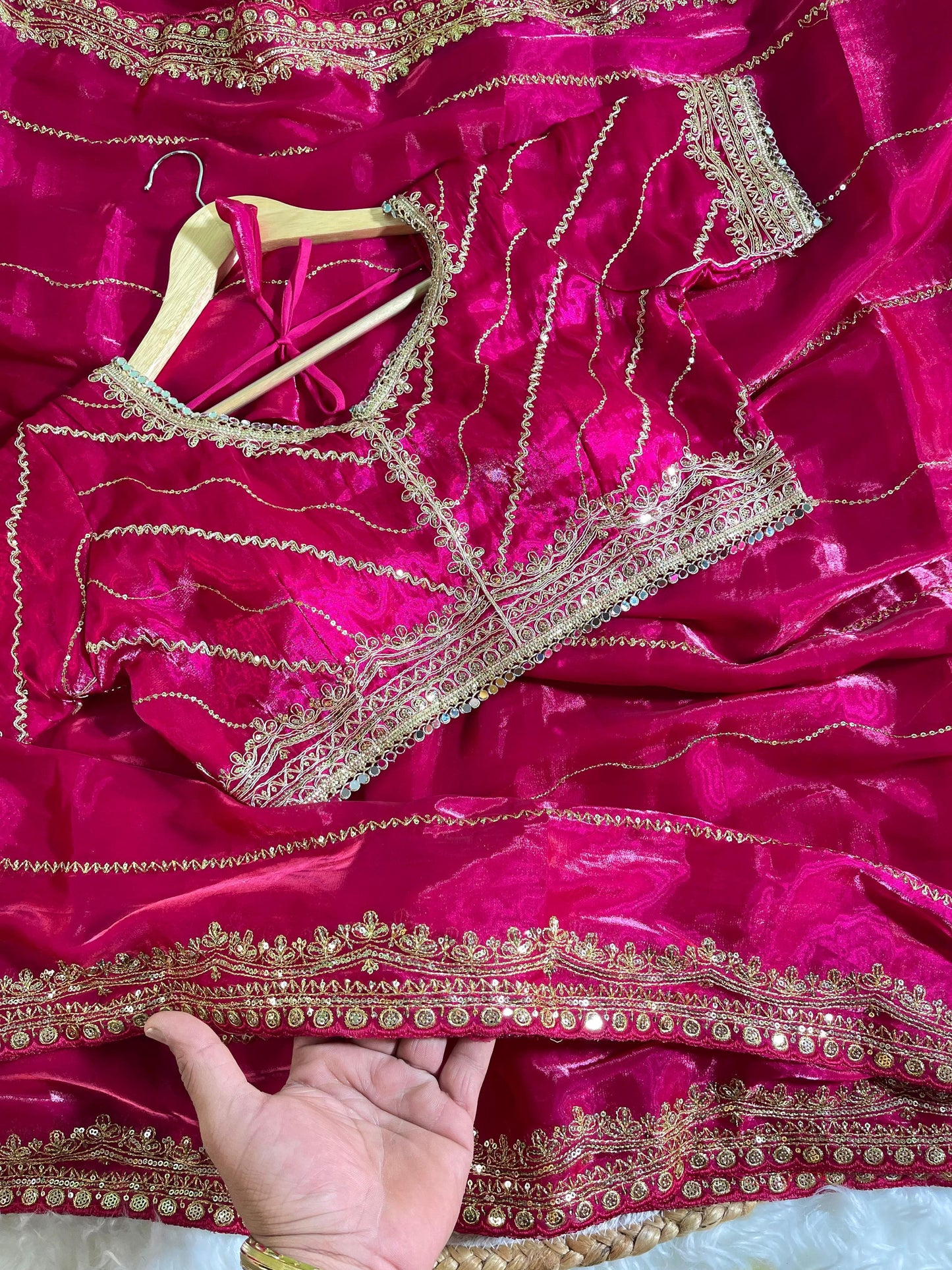 Soft Zimmy Choo Silk With Heavy Border Saree
