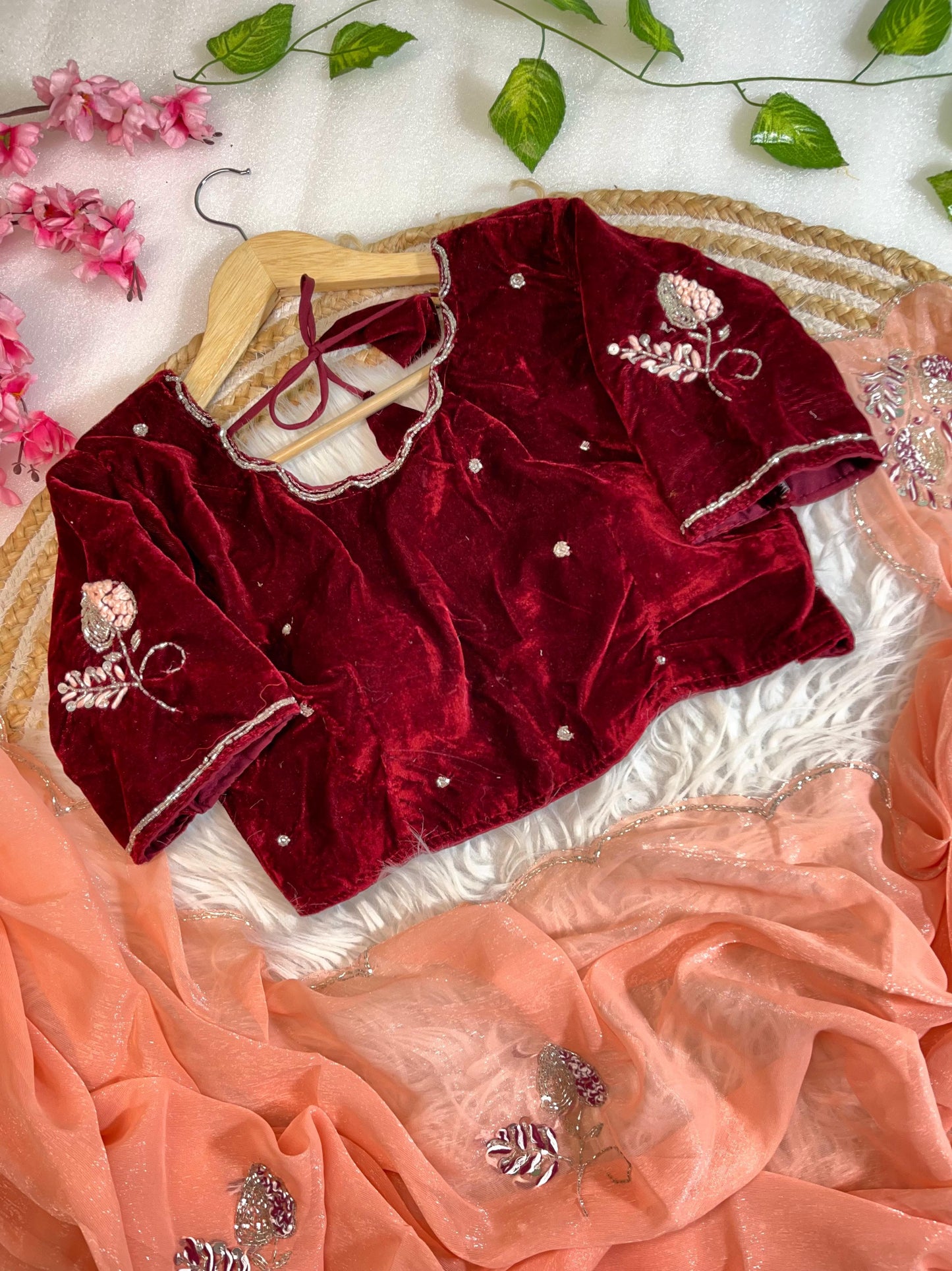 Pure Soft Shimmer Silk With UnStiched Blouse Saree