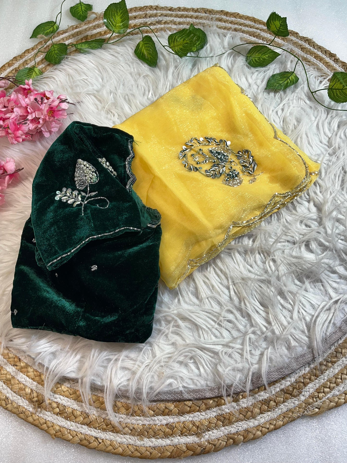 Pure Soft Shimmer Silk With UnStiched Blouse Saree