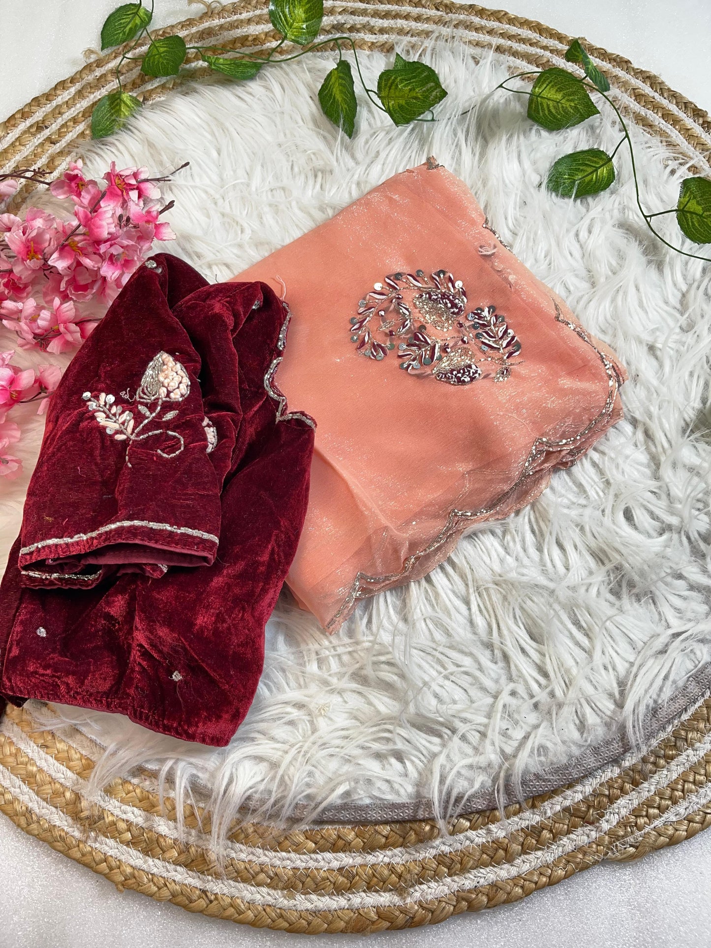 Pure Soft Shimmer Silk With UnStiched Blouse Saree