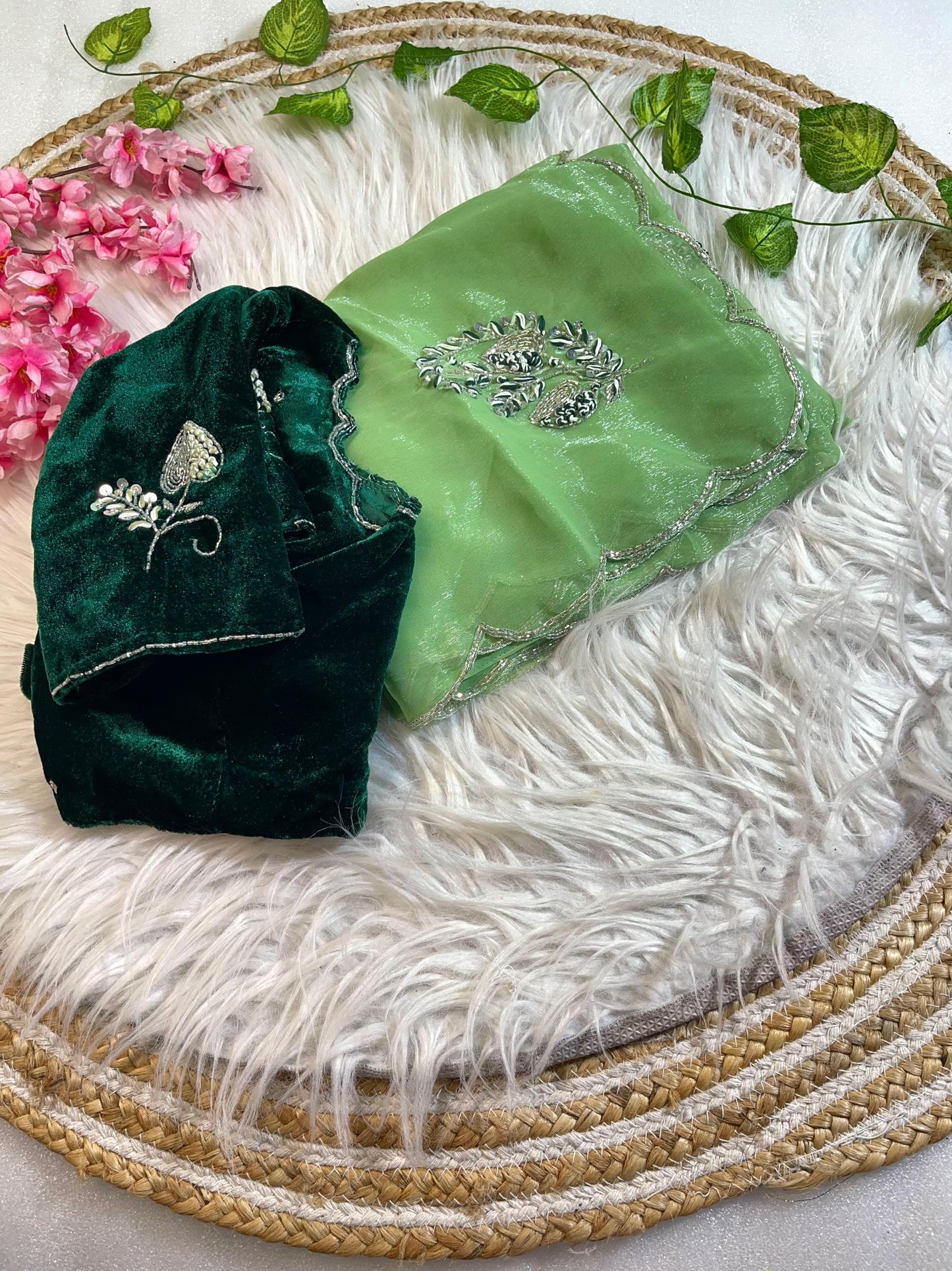 Pure Soft Shimmer Silk With UnStiched Blouse Saree