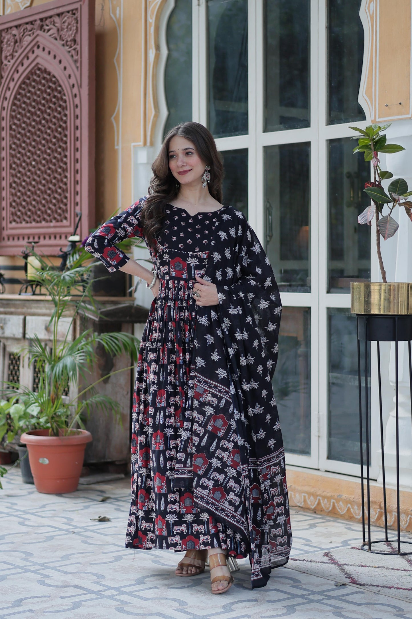 Pure Cotton 3pc Kurta Set