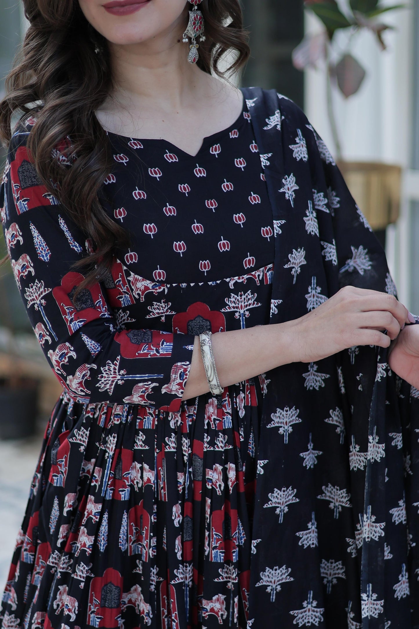Pure Cotton 3pc Kurta Set