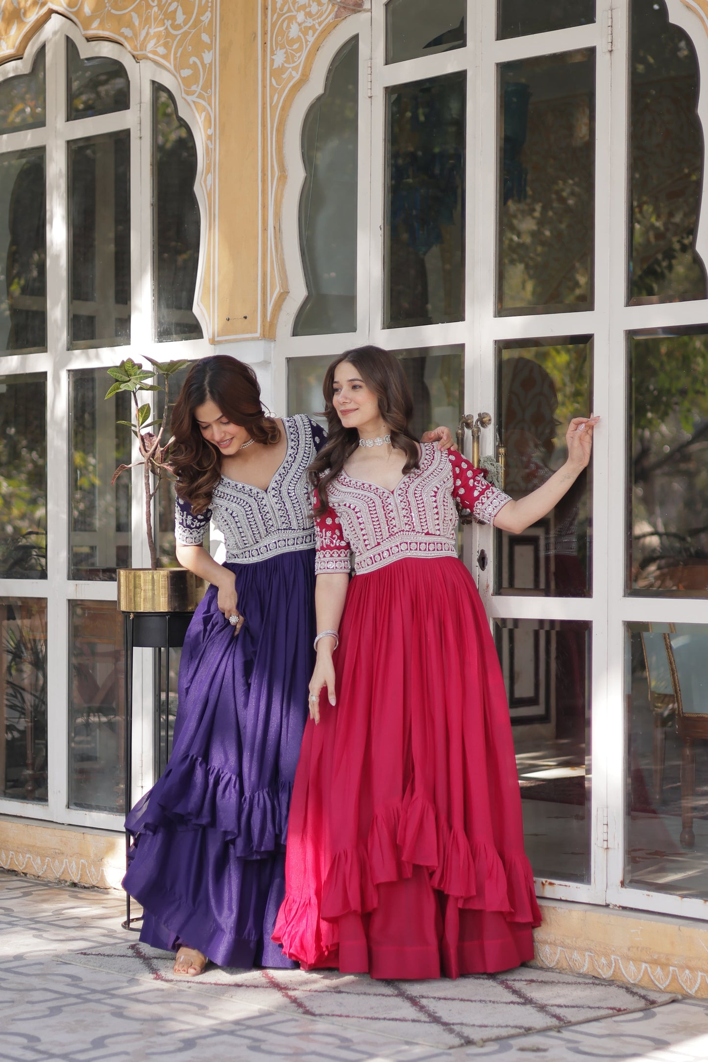 Star Georgette with Embroidery & Sequins Work Lehenga With Kurti