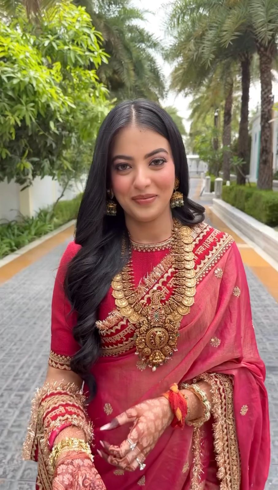 Red Twill Net Sequin Embroidery With Fancy Lace Saree