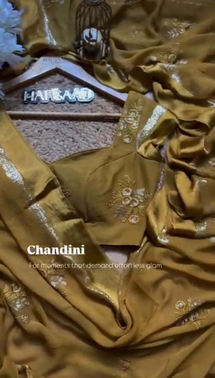 Viscose Patta Thread & Sequin Embroidery Work Saree