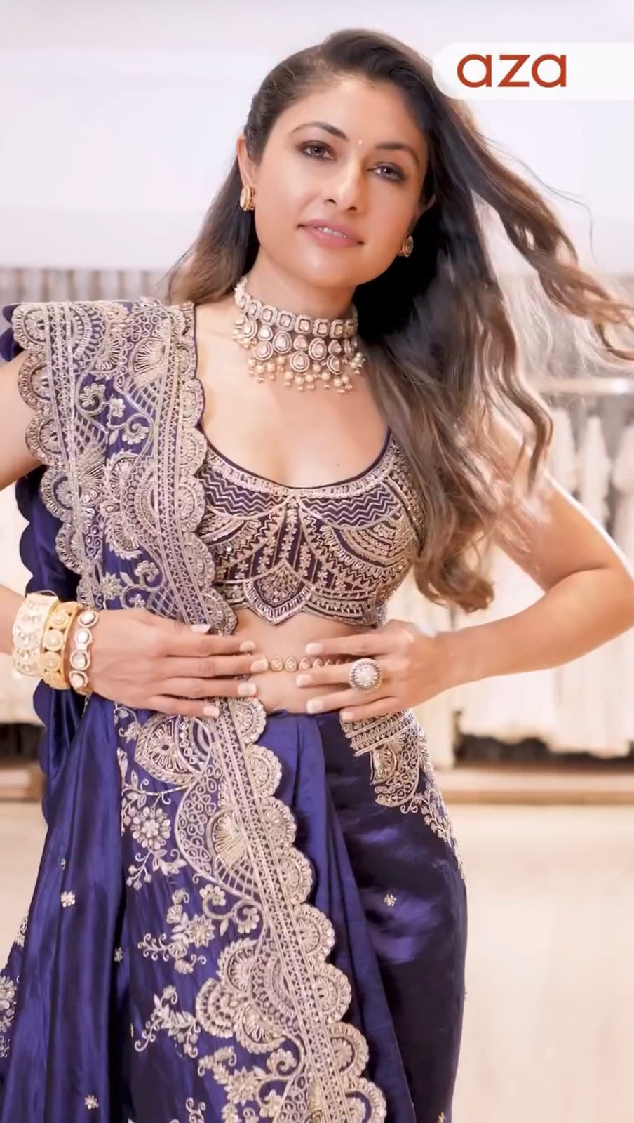 Purple Rangoli Silk Sequins Work Saree
