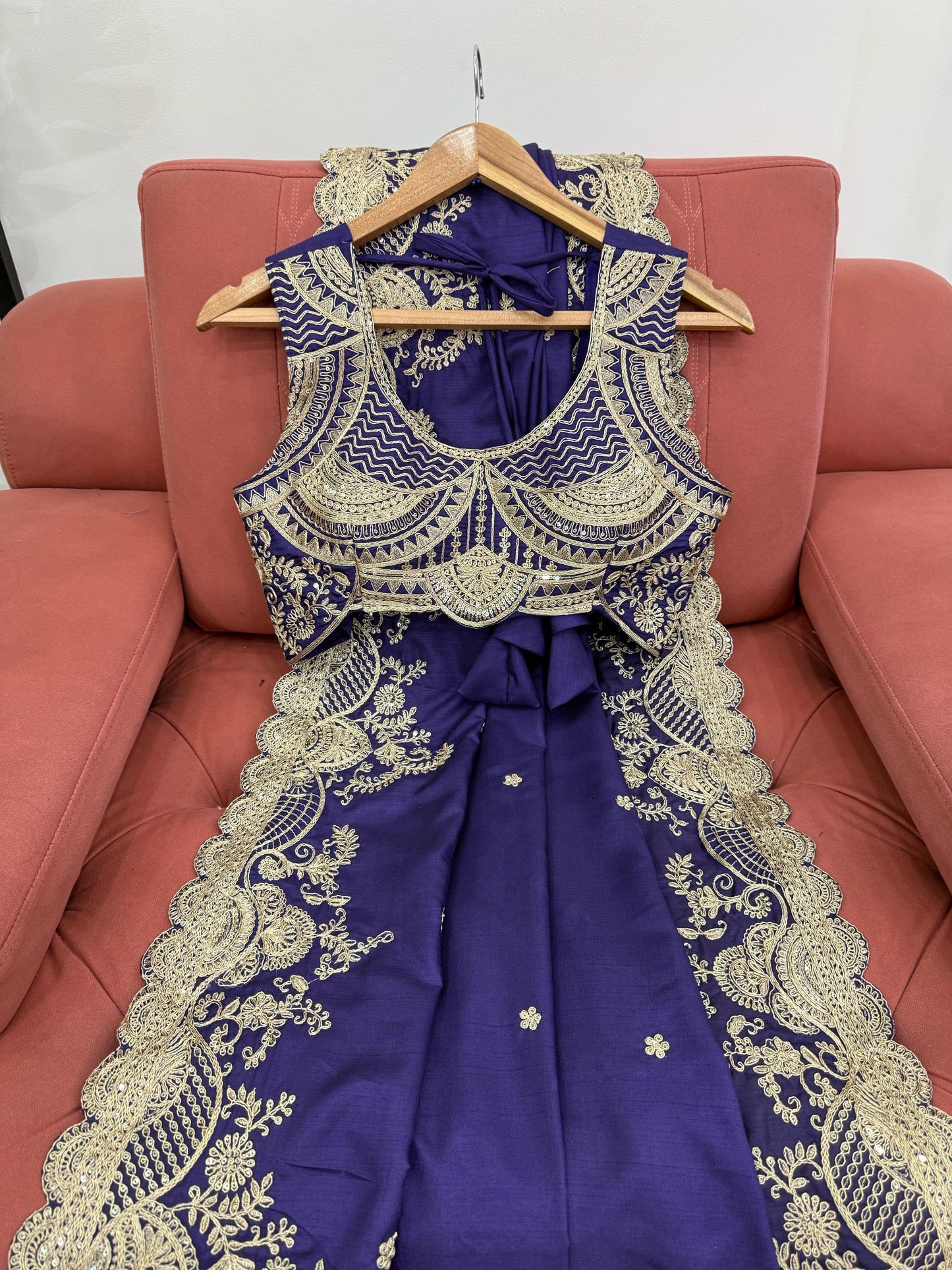 Purple Rangoli Silk Sequins Work Saree