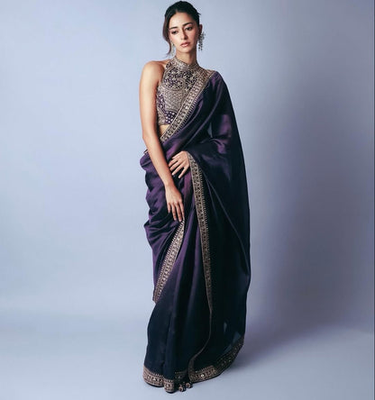 Glamour Gleam Jimmy Chu Saree with Thread & Sequins Work