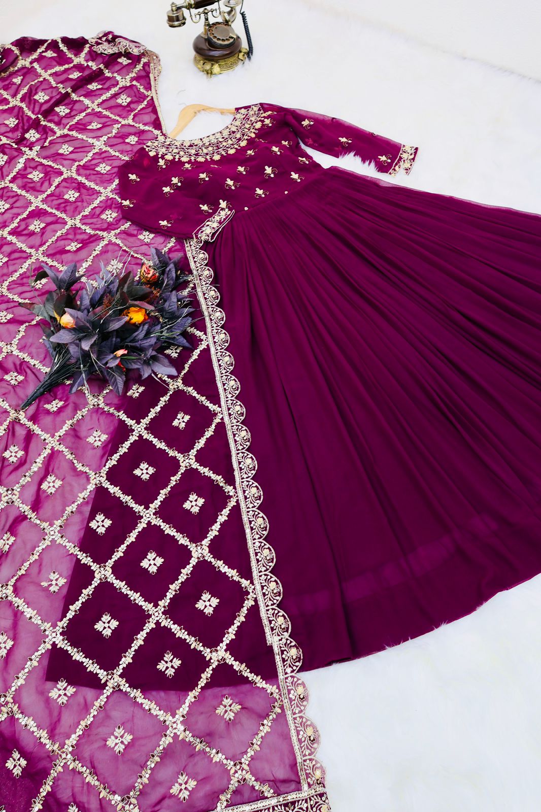 GORGEOUS SEQUENCE WORK ANARKALI