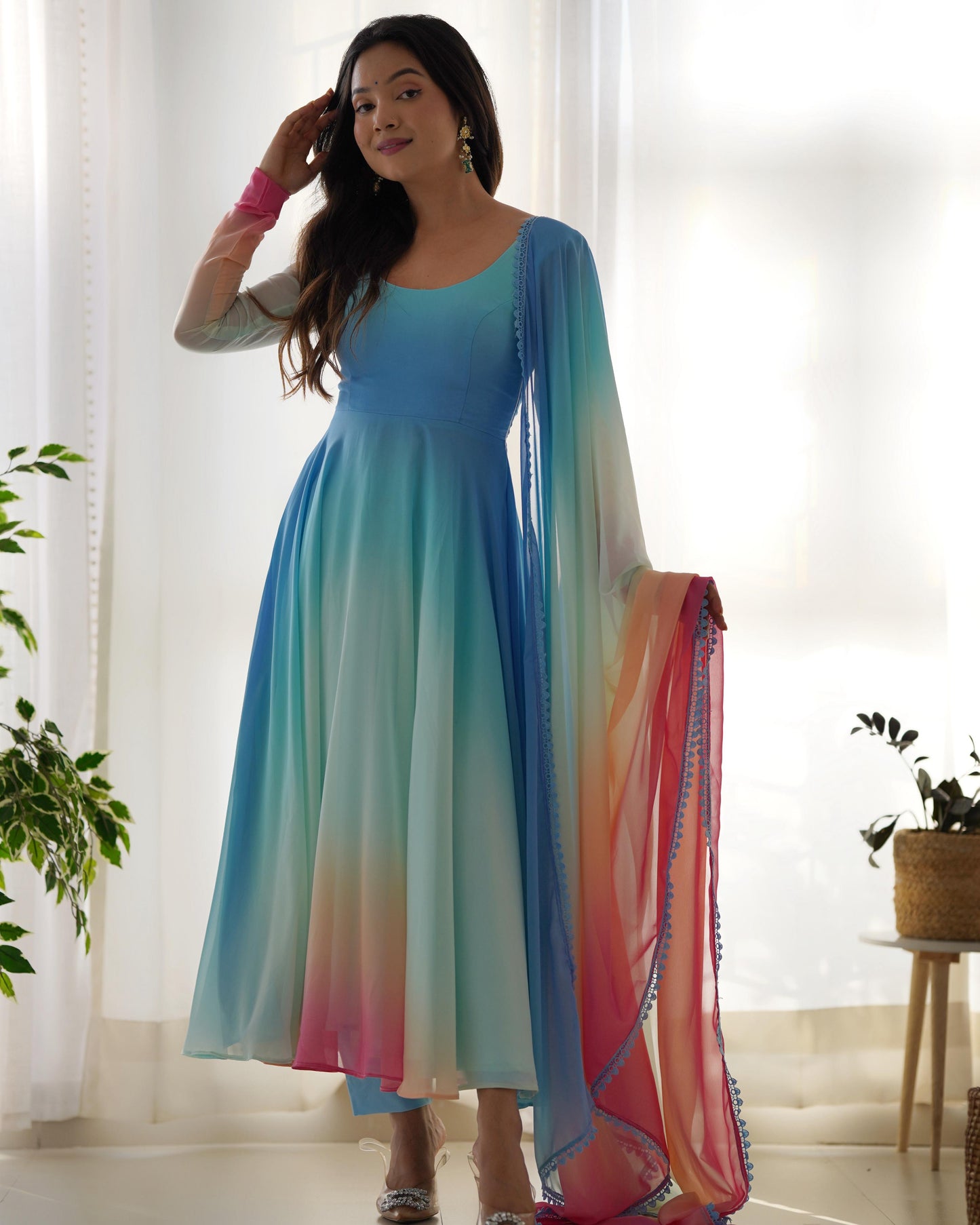 MULTI COLORFULL ANARKALI