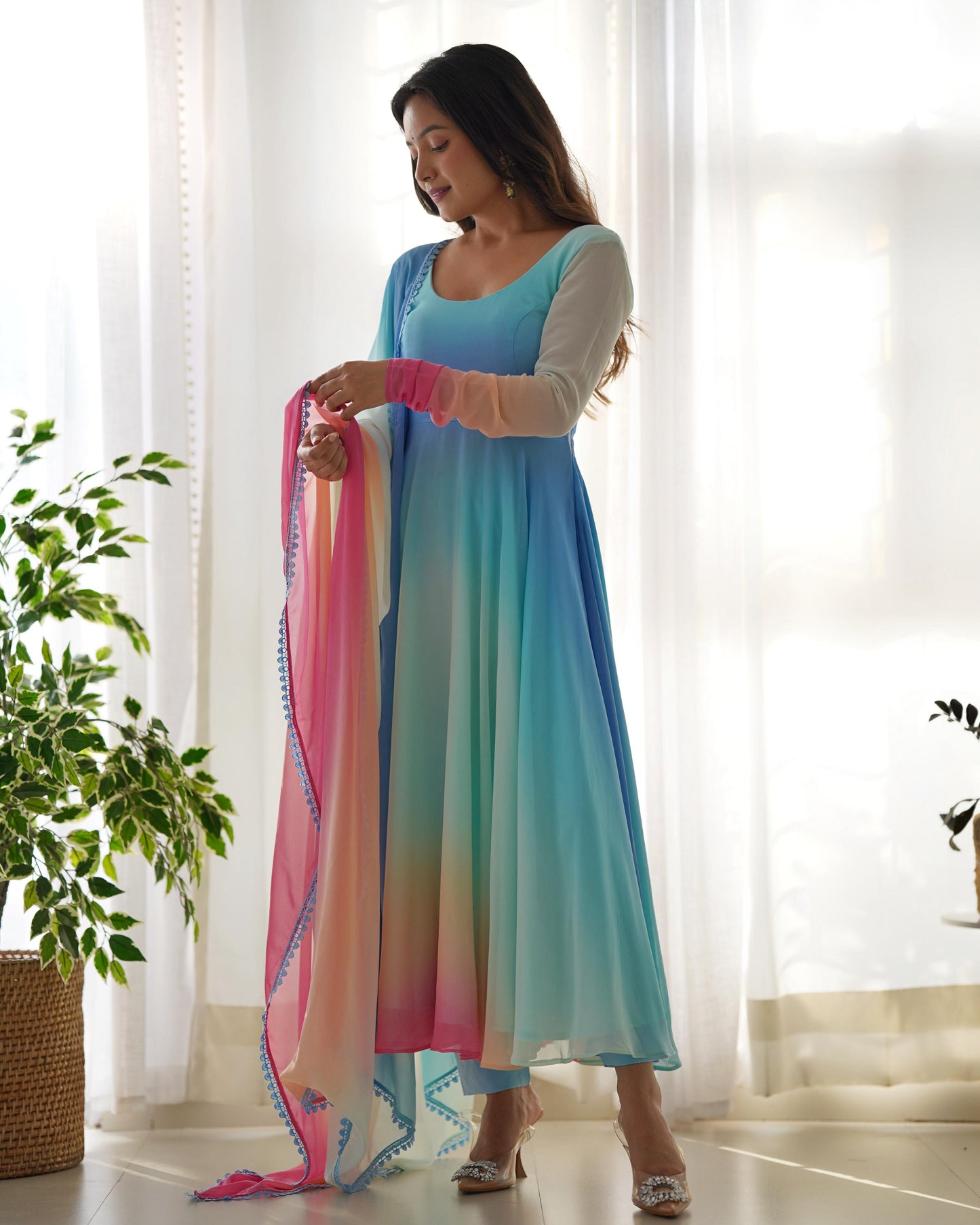 MULTI COLORFULL ANARKALI