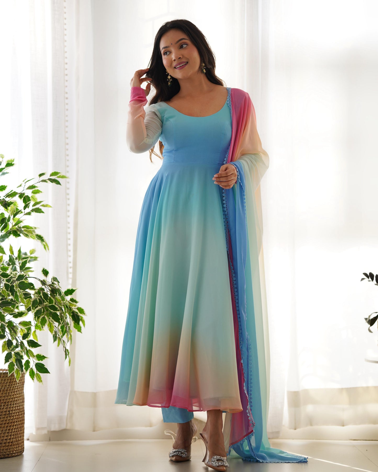 MULTI COLORFULL ANARKALI