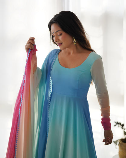 MULTI COLORFULL ANARKALI