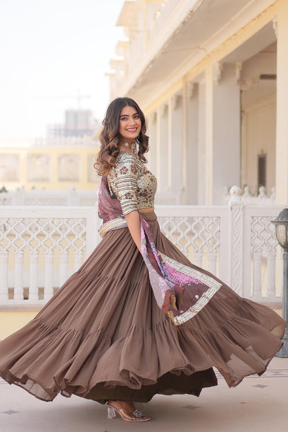 FANCY PARTY  WEAR LEHENGA