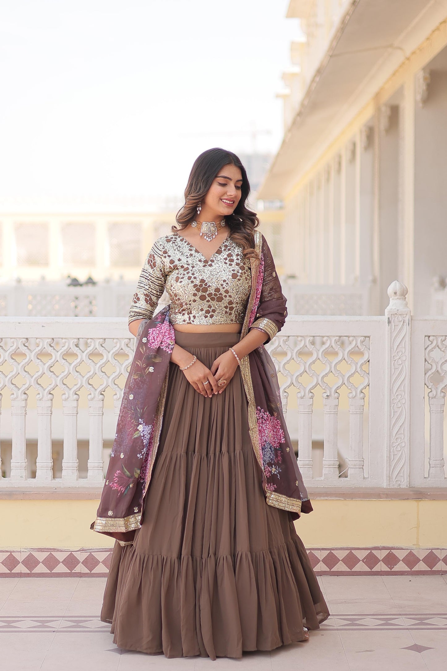 FANCY PARTY  WEAR LEHENGA