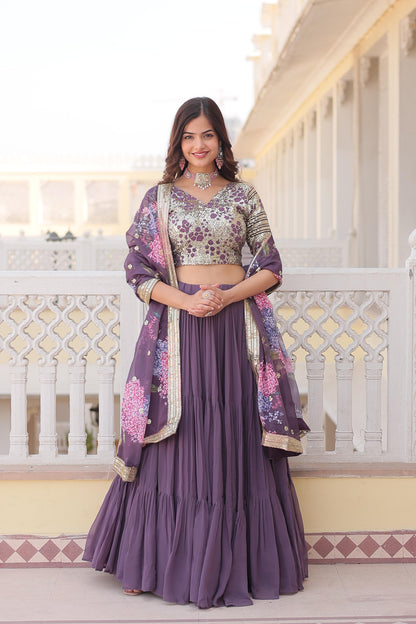 FANCY PARTY  WEAR LEHENGA