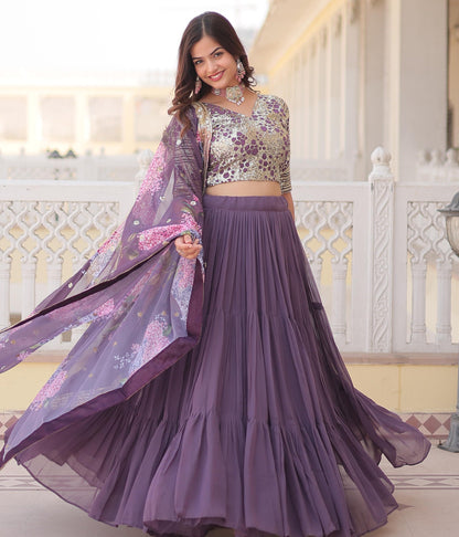 FANCY PARTY  WEAR LEHENGA